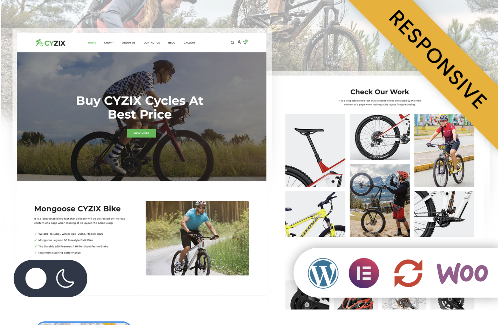 CYZIX - Bicycle Shop Elementor WordPress Responsive Theme