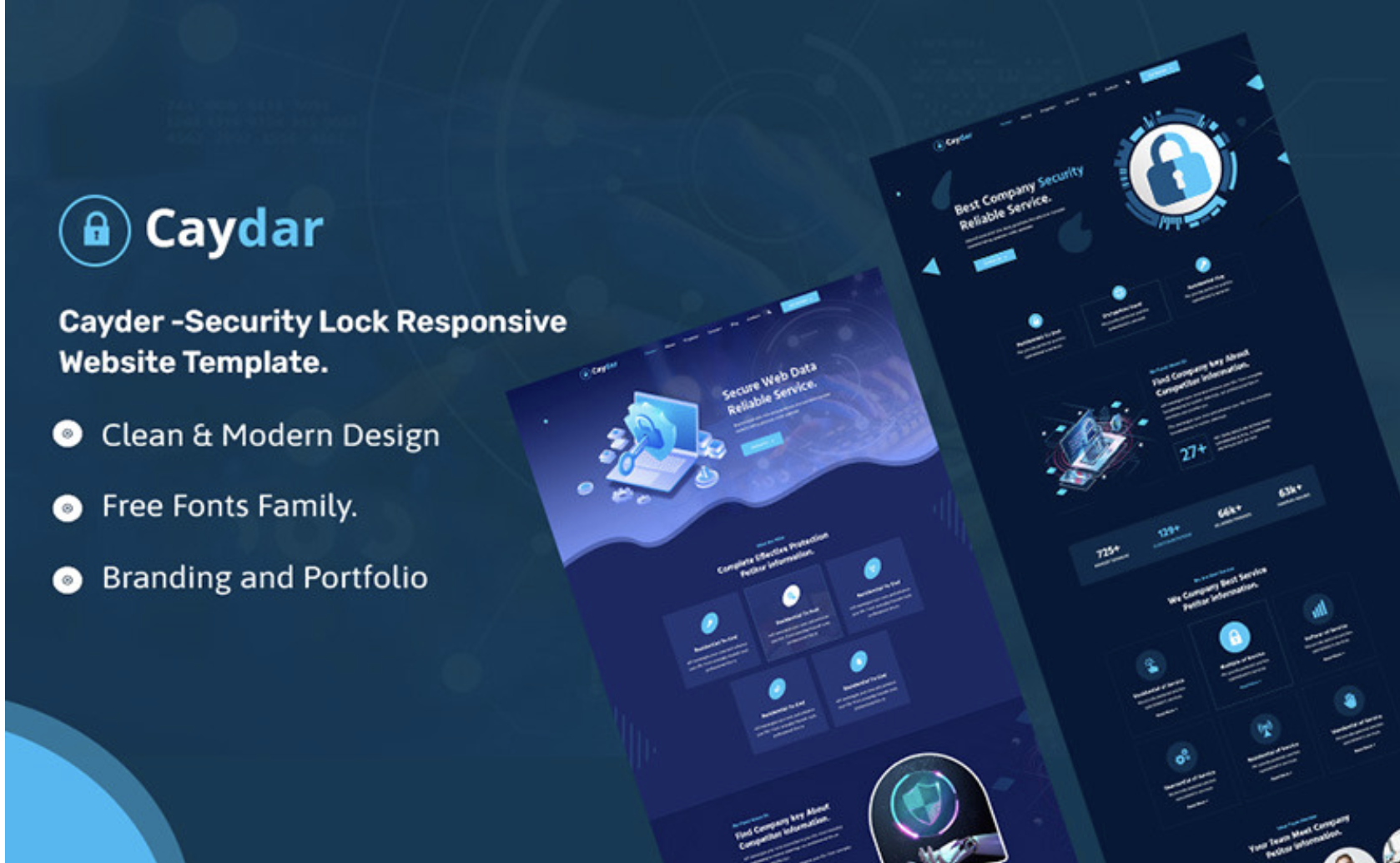 Caydar Cyber Security WordPress Theme