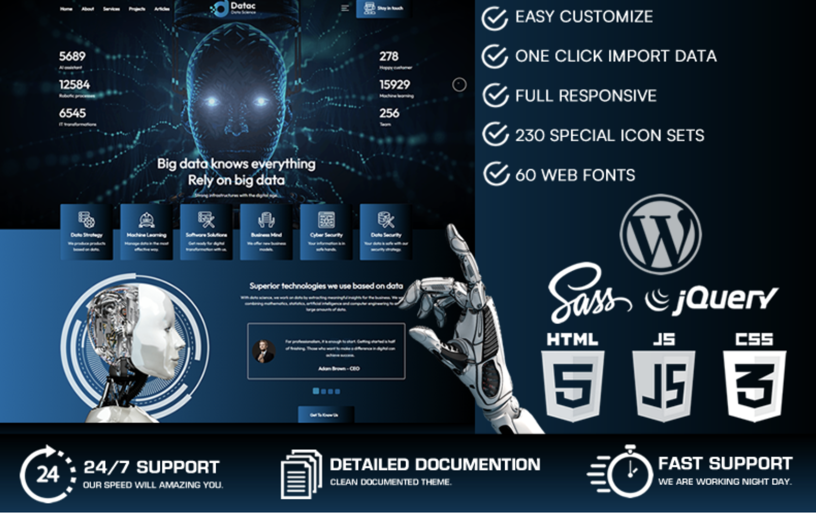 Datac - Machine Learning & Data Science WordPress Theme