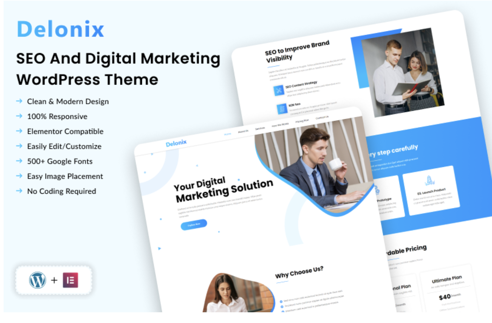 Delonix - Modern SEO and Digital Marketing WordPress Theme