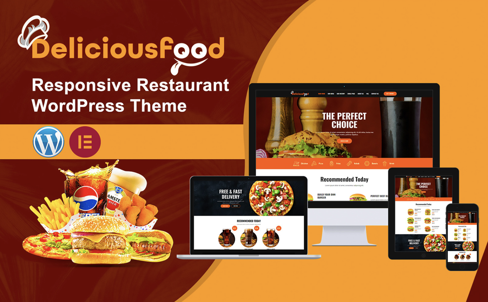 Deliciousfood Responsive Restaurant WordPress Theme