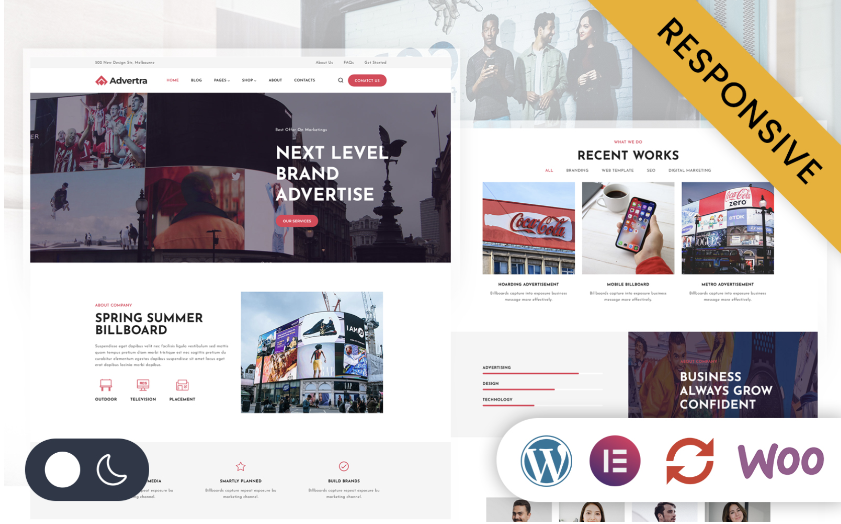 Adverta - Advertising and Marketing Agency Elementor WordPress Responsive Theme