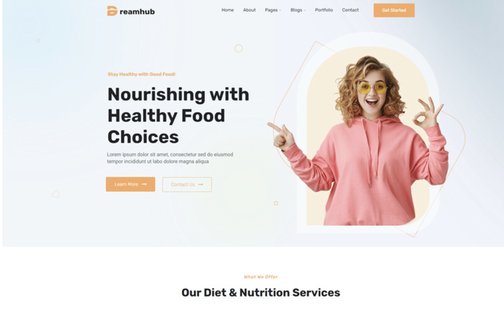 DreamHub Nutrition Delivery Food and Healthy WordPress Theme