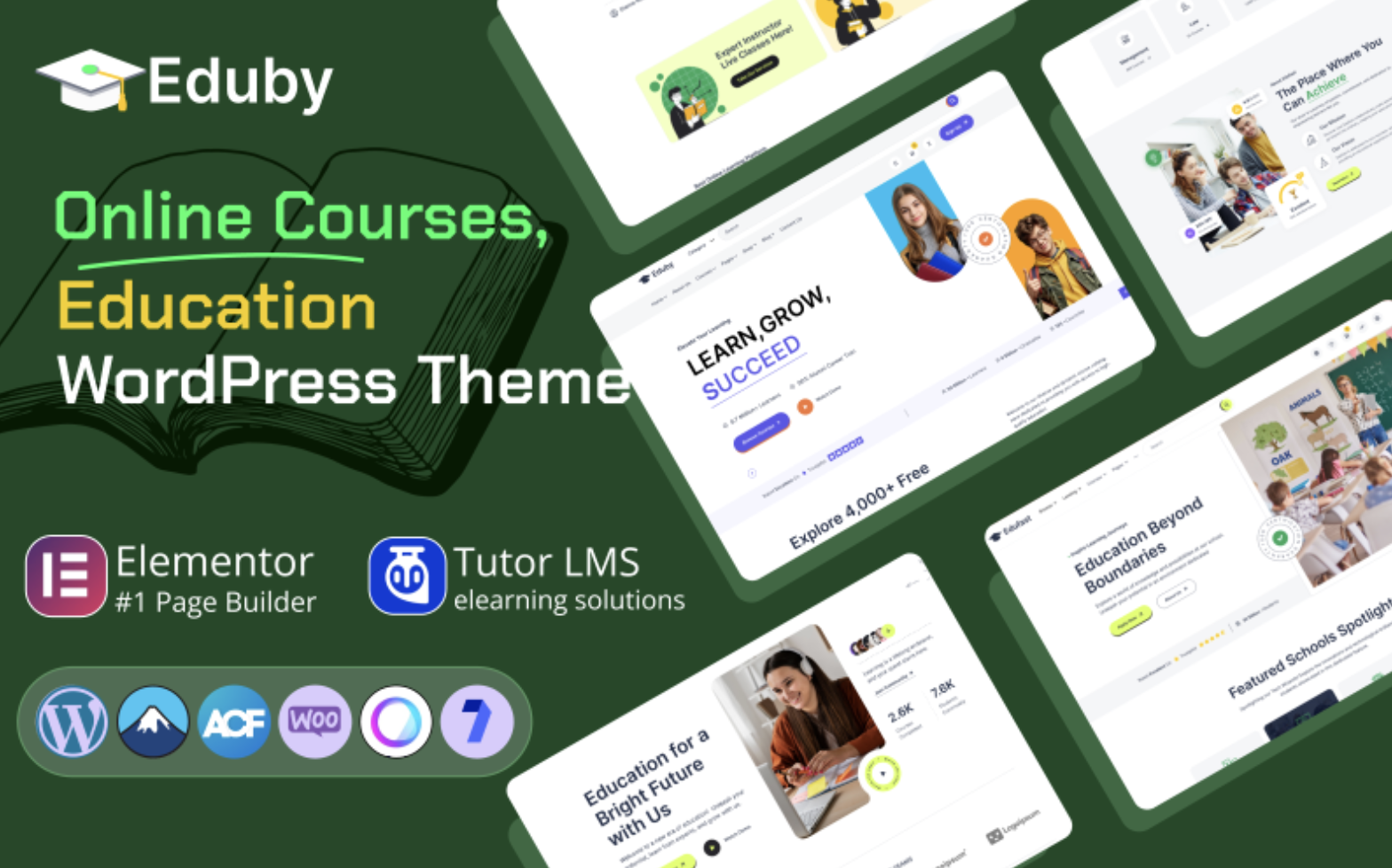 Eduby - Education & Online Course WordPress Theme Courses