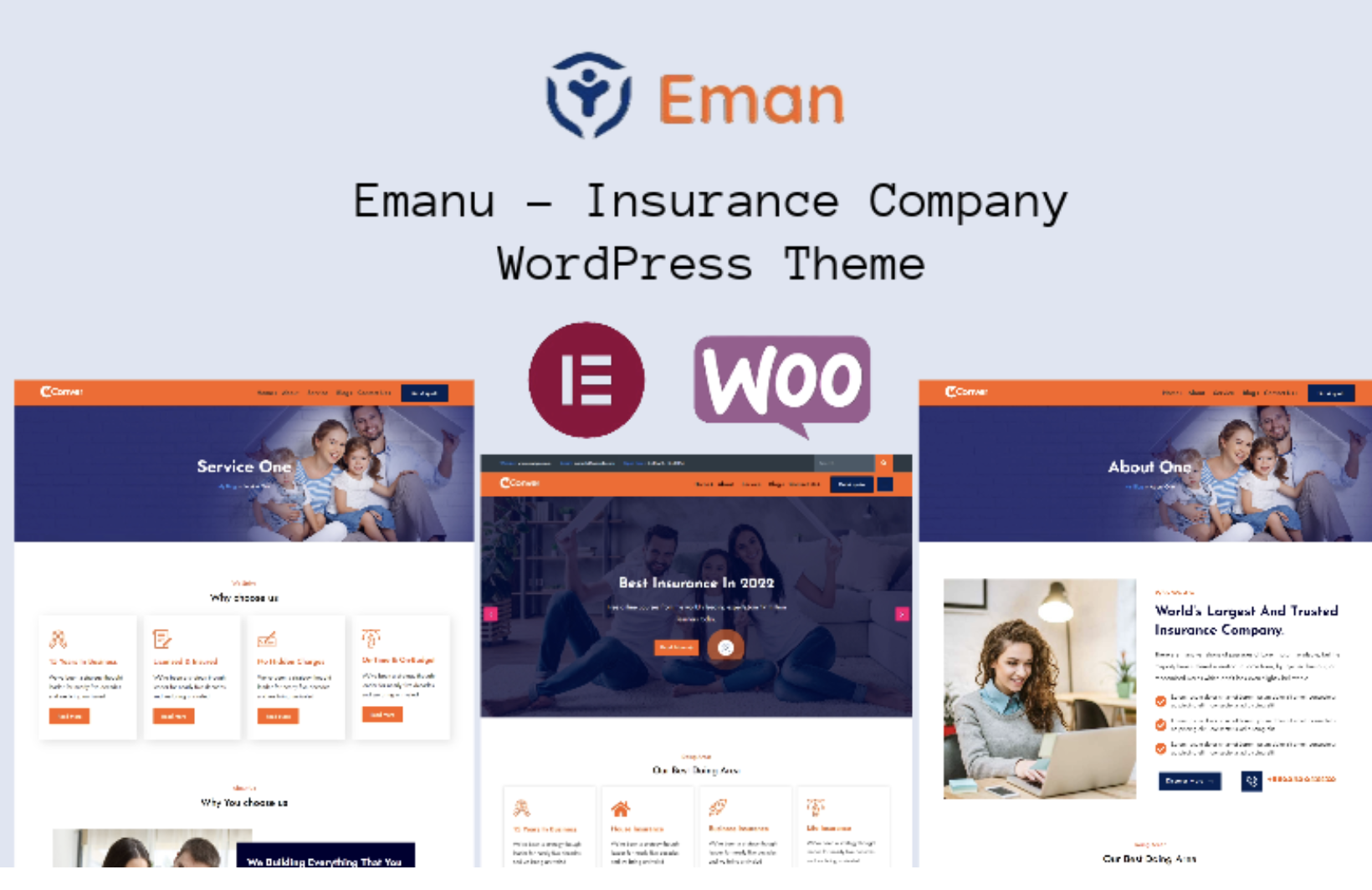 Emanu - Insurance Company WordPress Theme