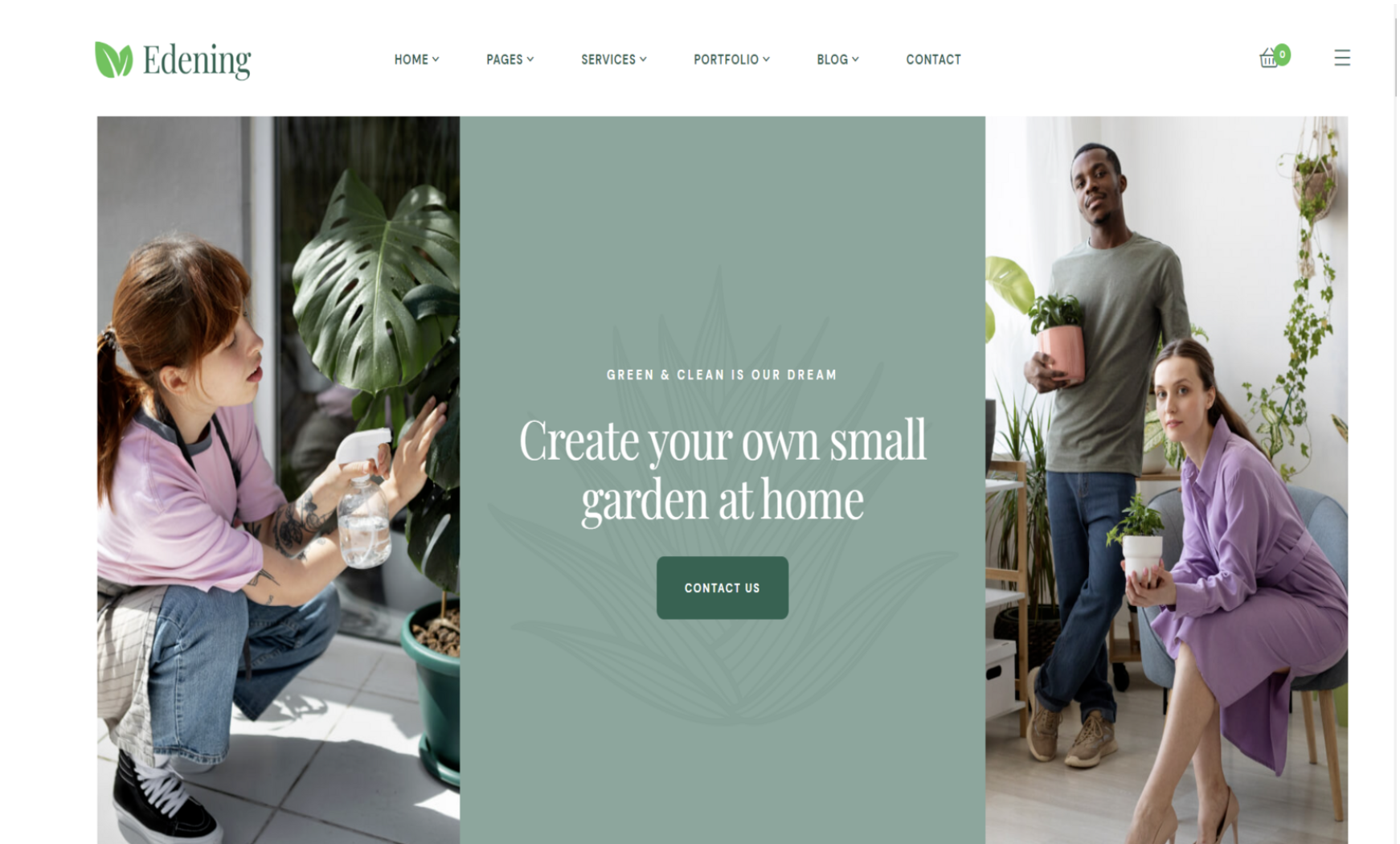 Edening - Landscape Gardening WordPress Theme