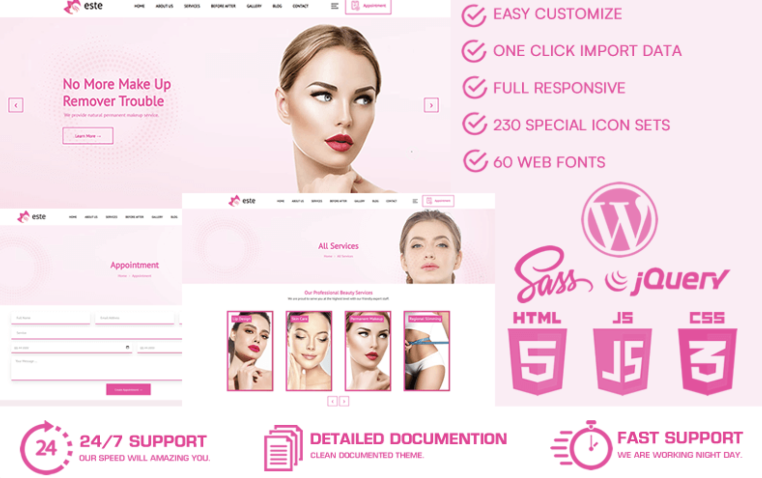 Este - Beauty Salon WordPress Theme