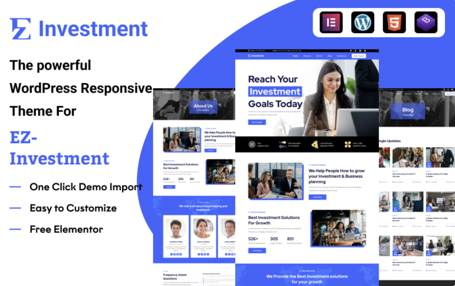 EZ Investment: Ultimate Investment Info & Insights WordPress Theme