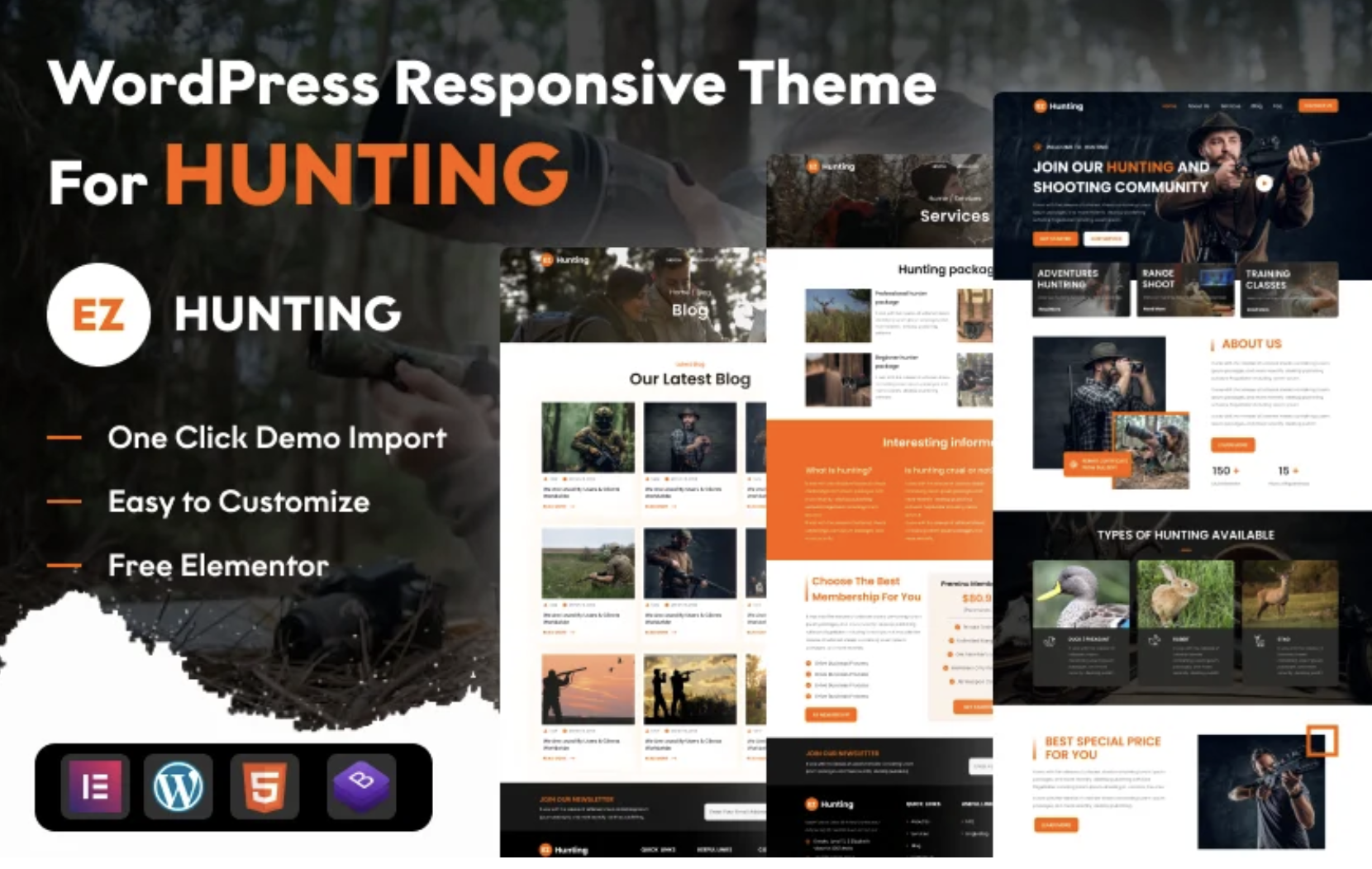 EZ Fitness-The Ultimate Fitness Wordpress Responsive Theme for Modern Gym and Fitness Websites!