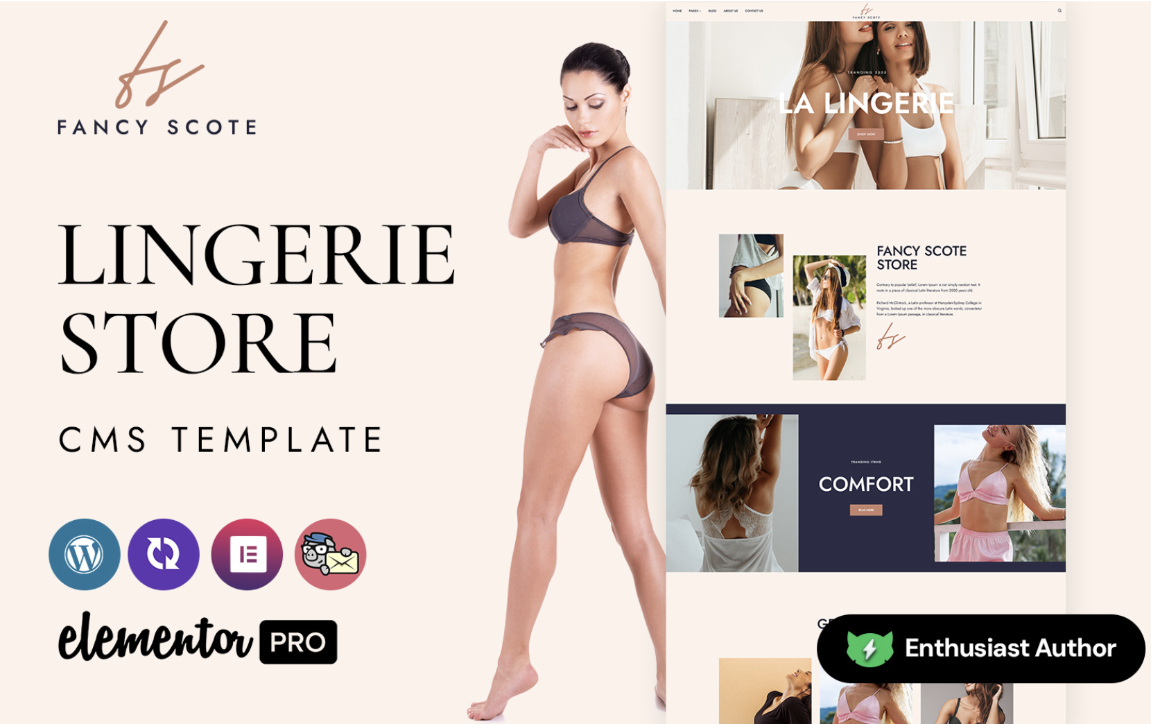 Fancyscote - Lingerie WordPress Elementor Theme