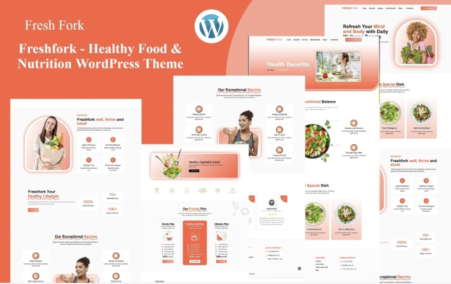 Fareshfork - Healthy Food & Restaurant Nutrition WordPress Theme