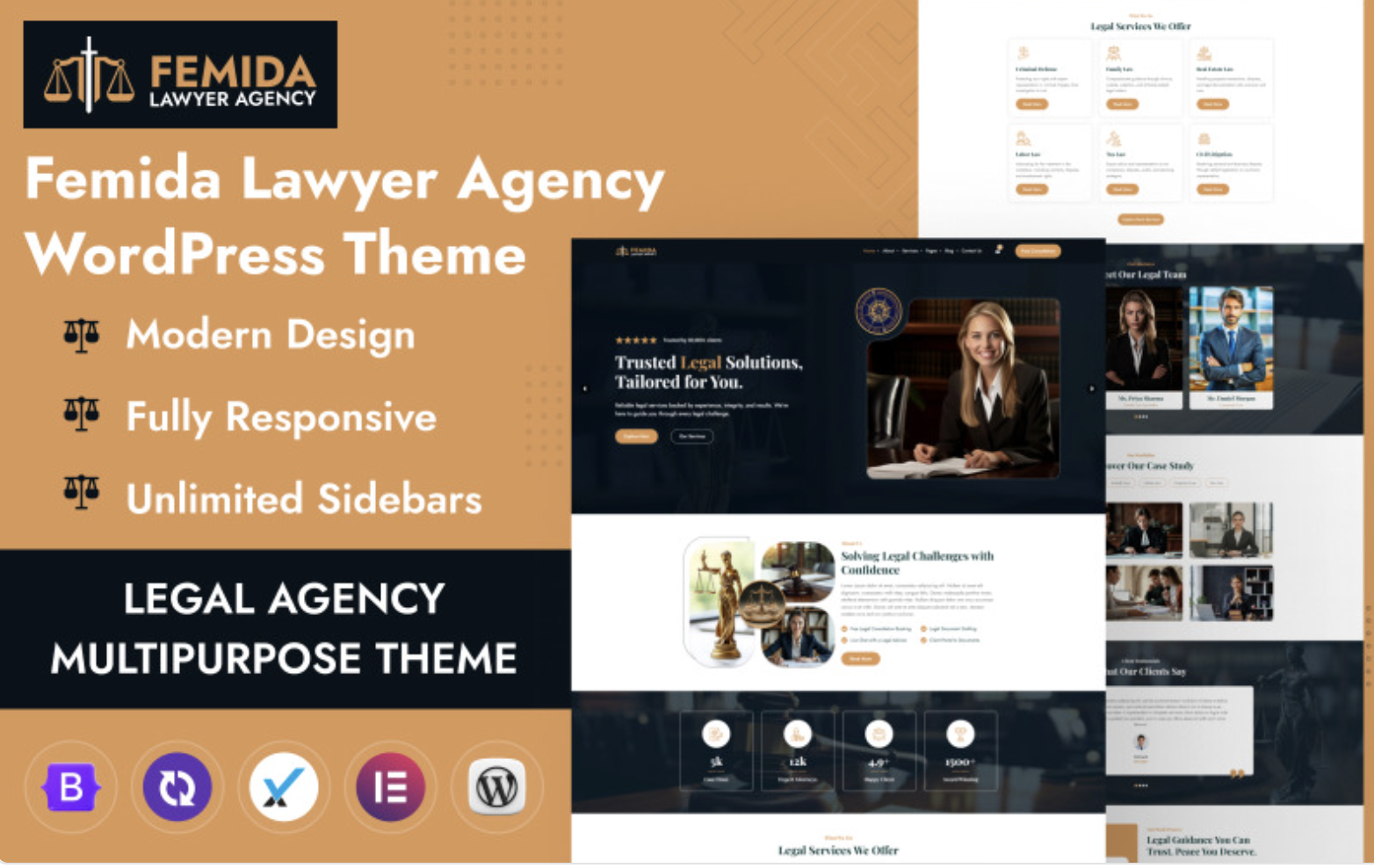 Femida - Lawyer Agency WordPress Theme