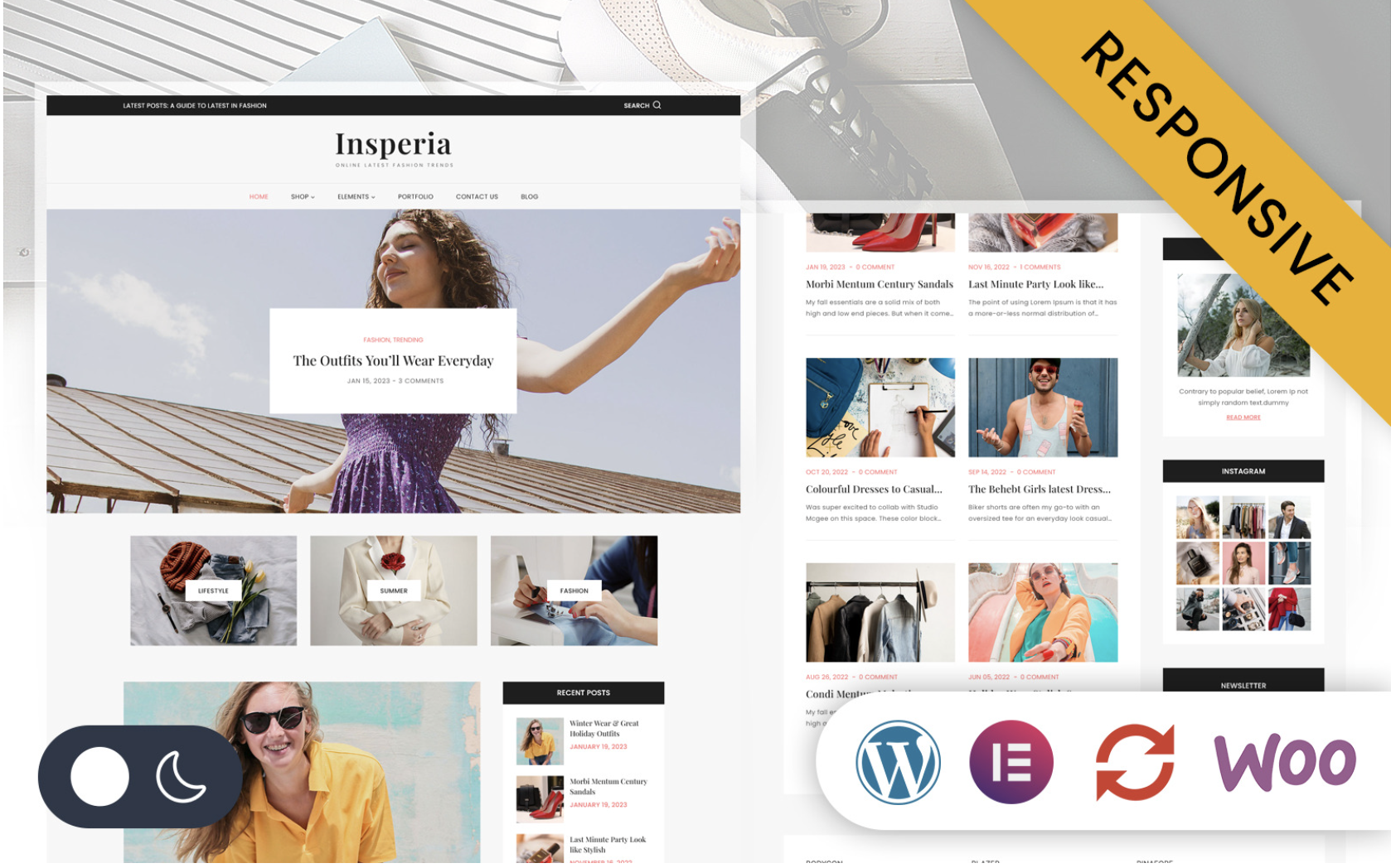 Insperia - Lifestyle & Fashion Blog Elementor WordPress Responsive Theme
