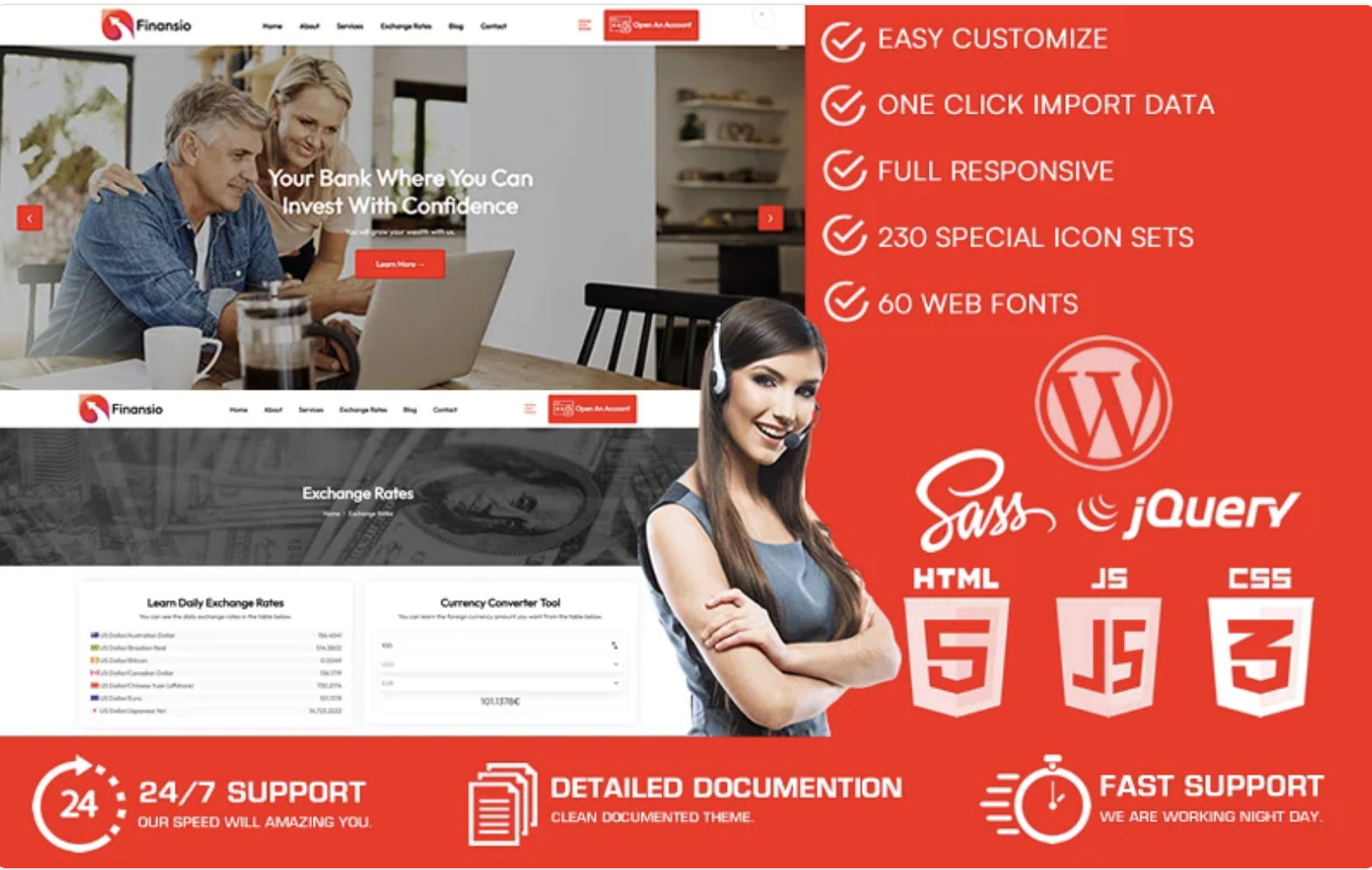 Finansio - Bank & Finance WordPress Theme