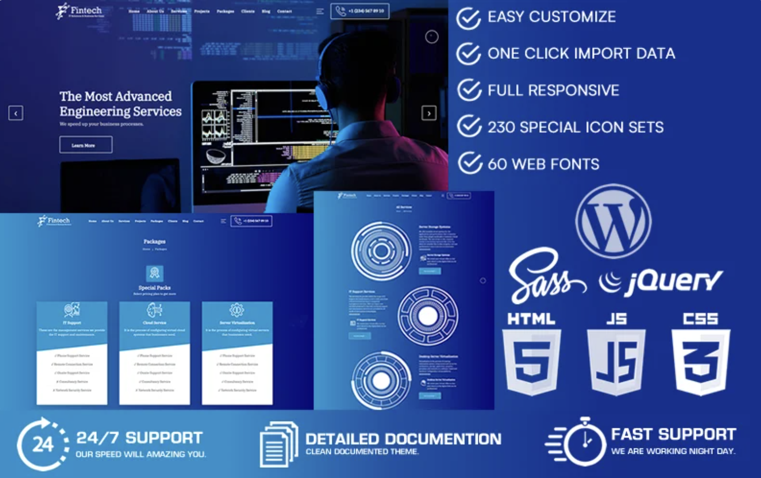 Fintech - IT Solutions & Business Service WordPress Theme