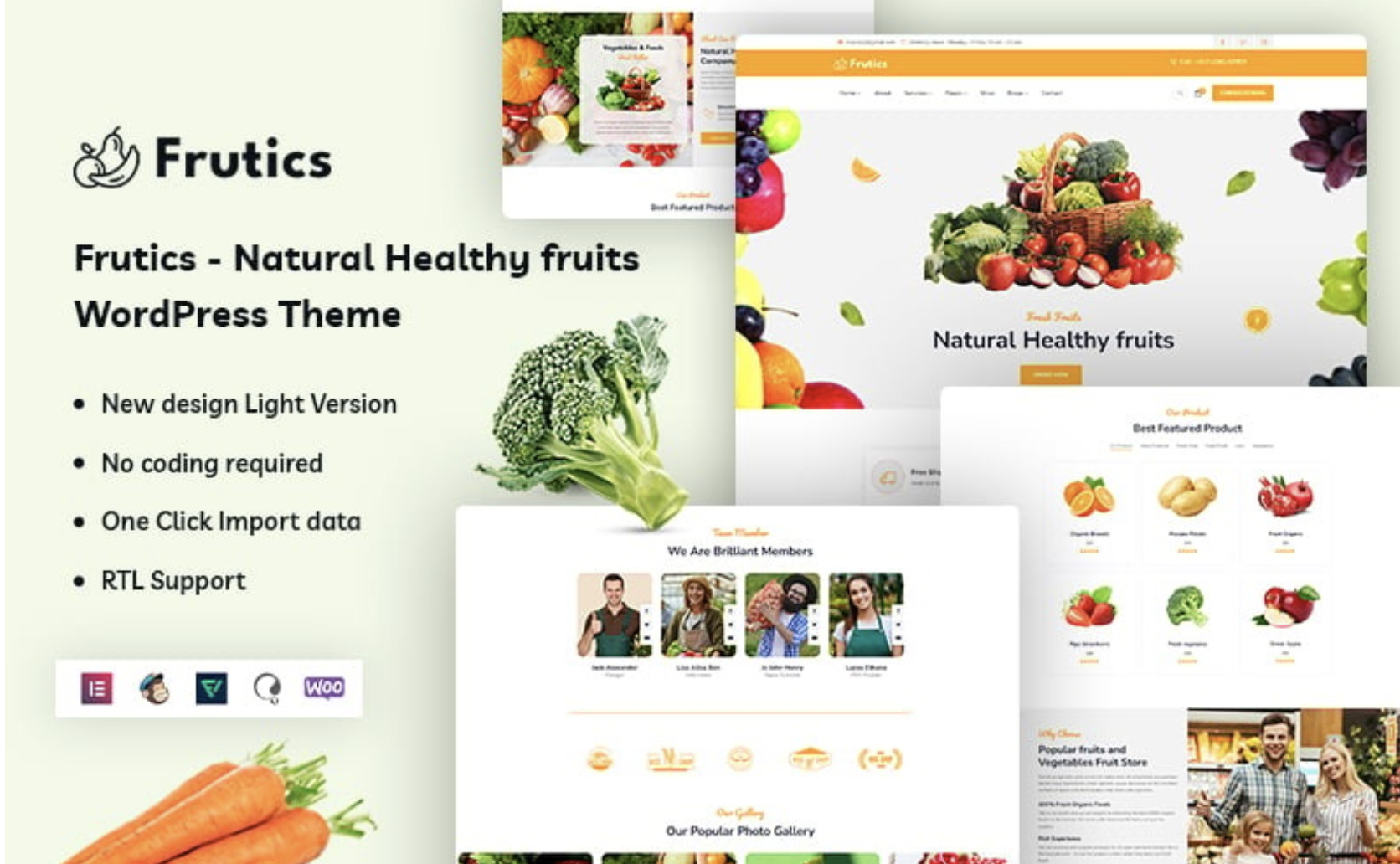 Fruits - Food Blog & Recipe WordPress Theme