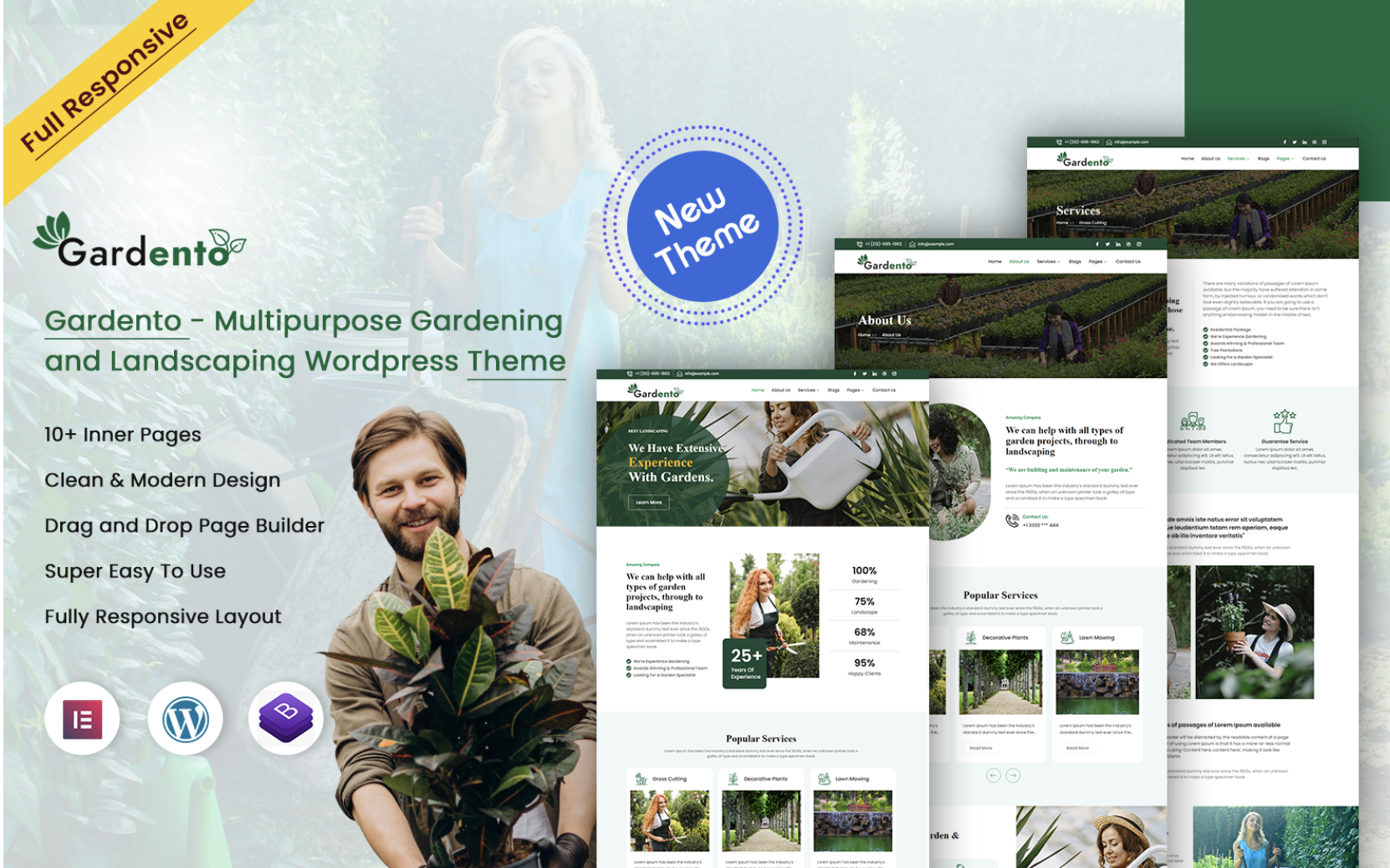 GardElan – Gardening & Landscaping WordPress Theme