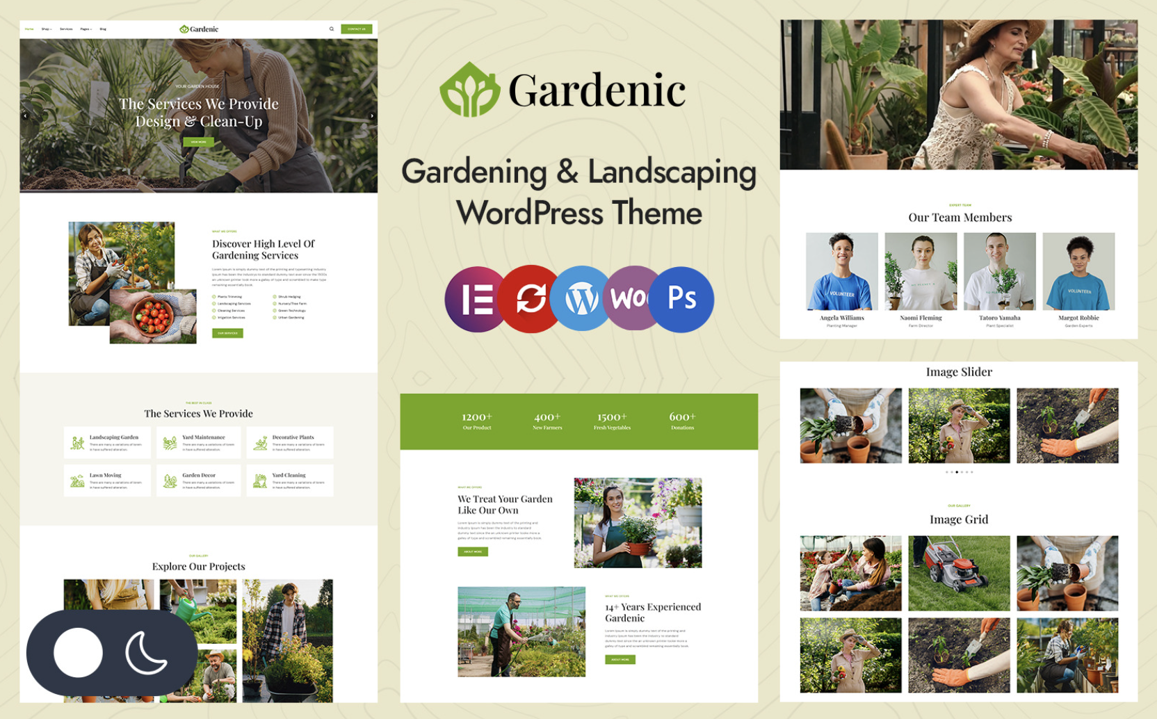 Gardenic - Landscape Gardening Elementor WordPress Responsive Theme