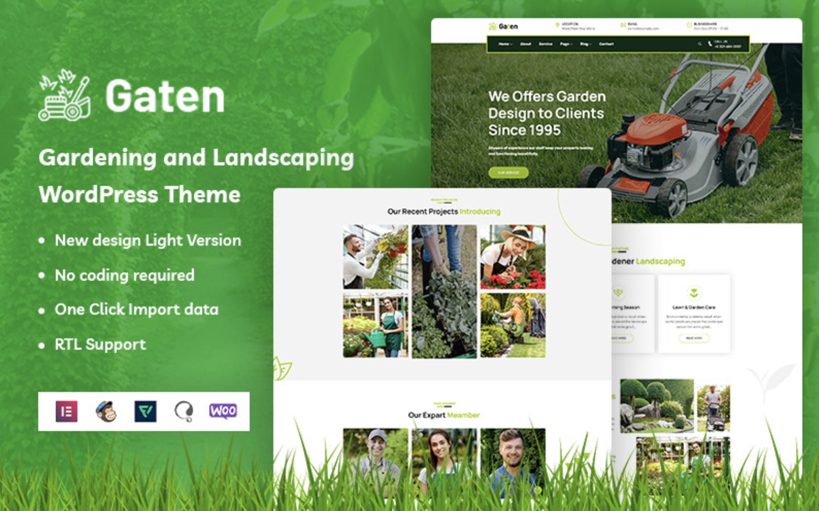 Gaten - Gardening and Landscaping WordPress Theme