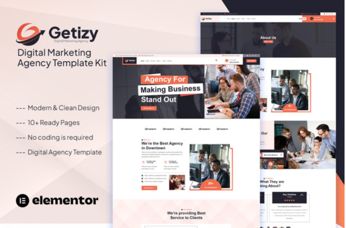 Getizy - Digital Marketing Agency Template Kit