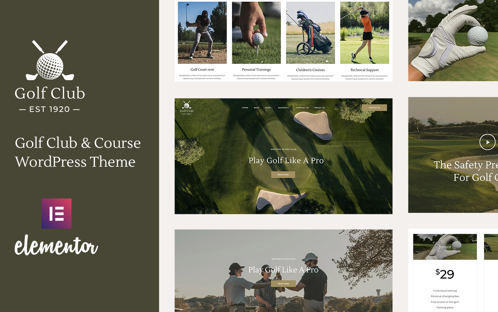 Golfclub - Golf Club & Course Sports WordPress Theme