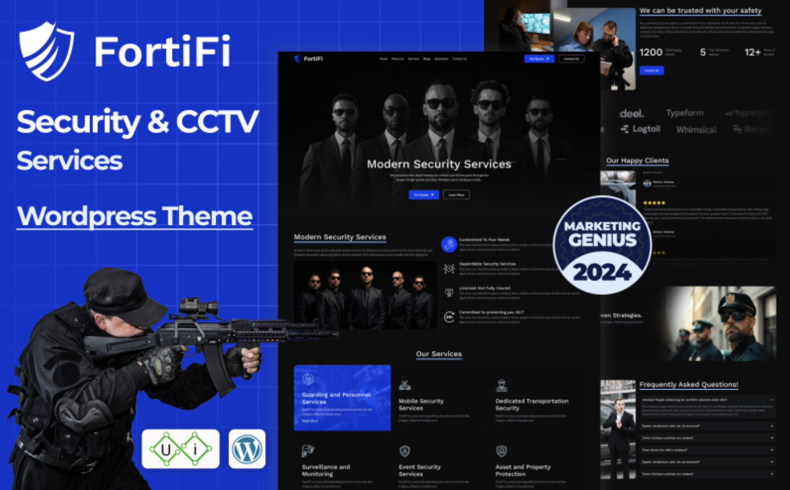 FortiFi - Safety Bodyguard & Modern Security Services WordPress Theme
