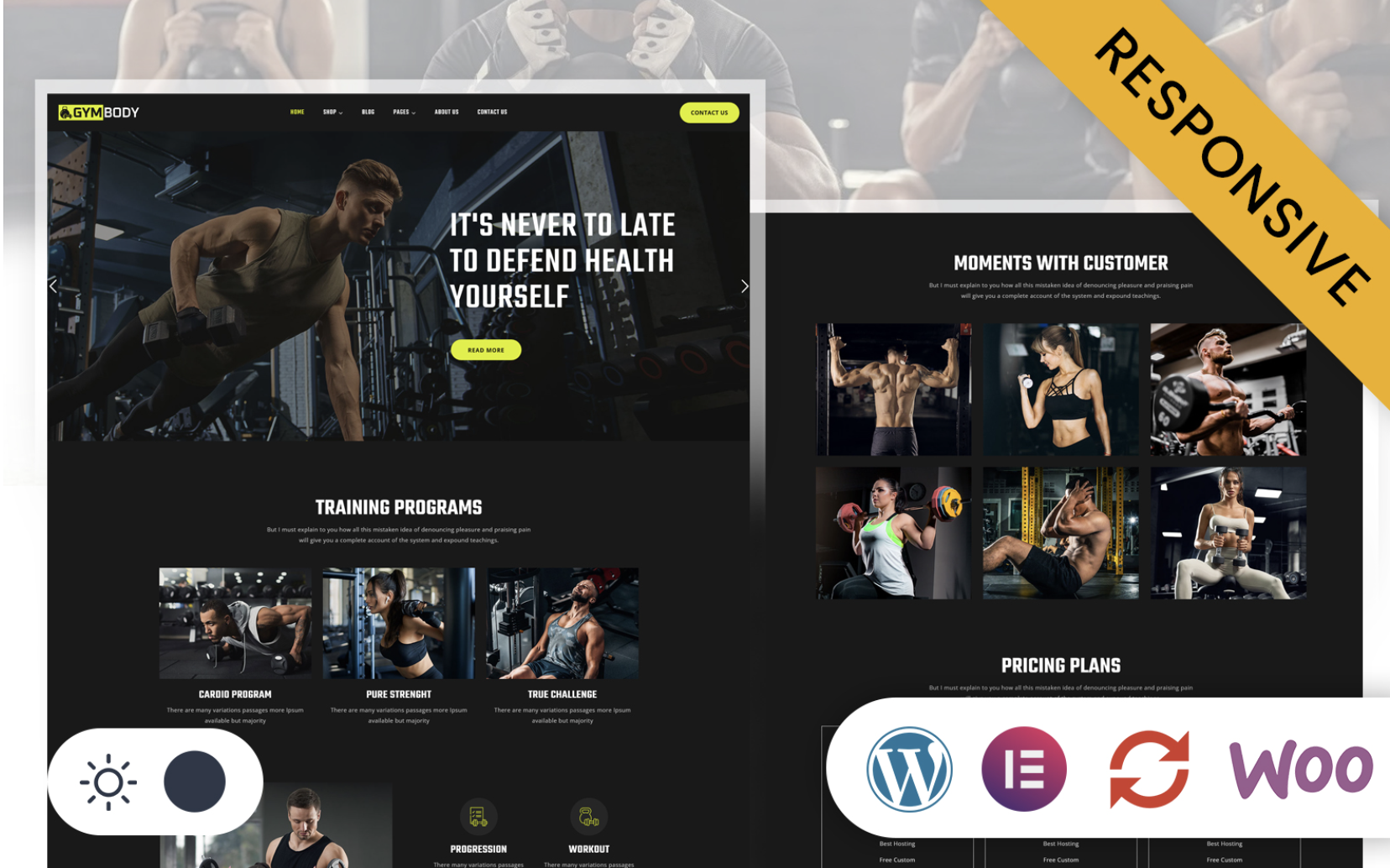 GYMBody - Gym and Fitness Elementor WordPress Responsive Theme