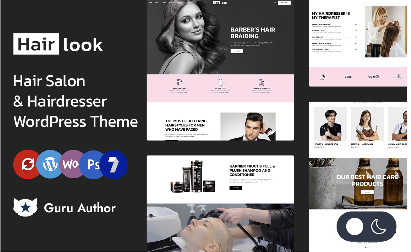 Hair Infiniti - Hair Salon And Beauty Care WordPress Elementor Theme WordPress Theme