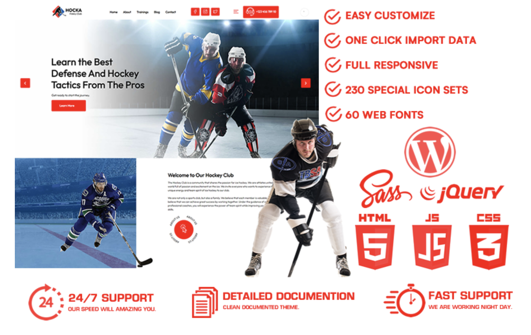Hocka - Hockey Club WordPress Theme