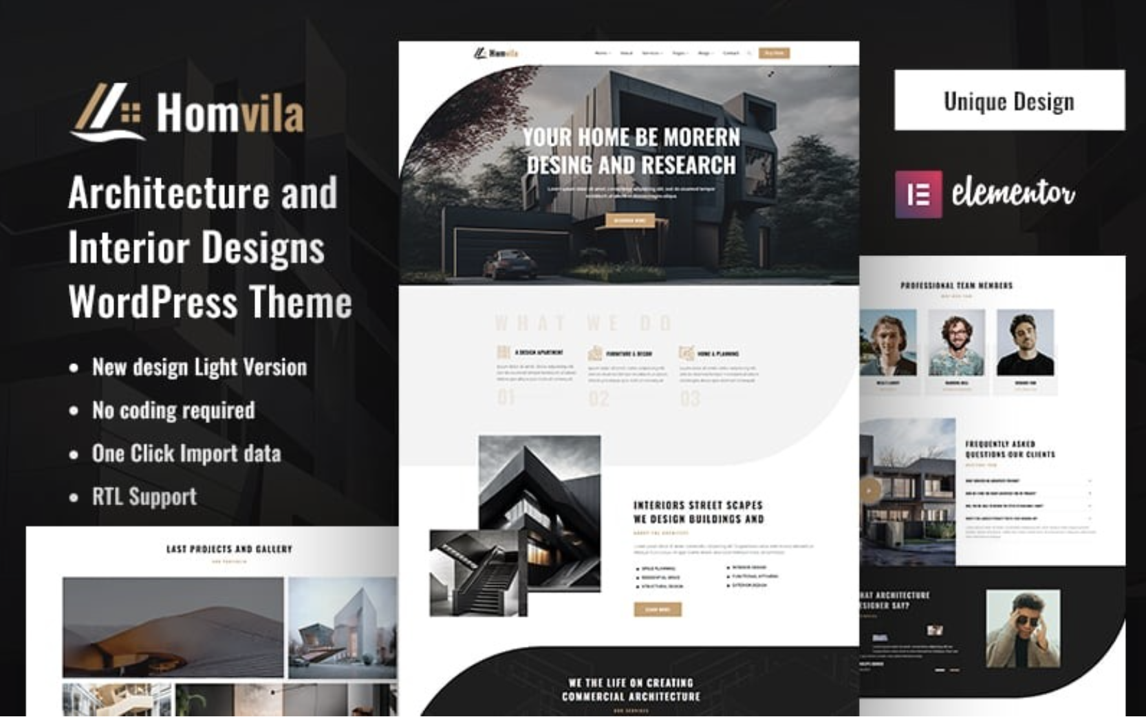 Homho - Real Estate & Architecture WordPress Theme