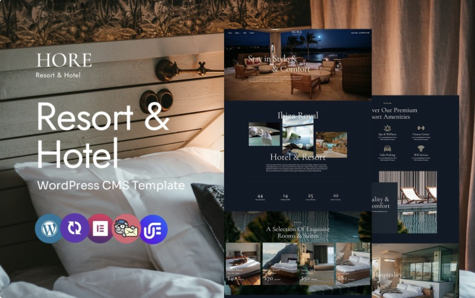 Hore - Elegant Resort And Hotel Multipurpose WordPress Elementor Theme WordPress Theme