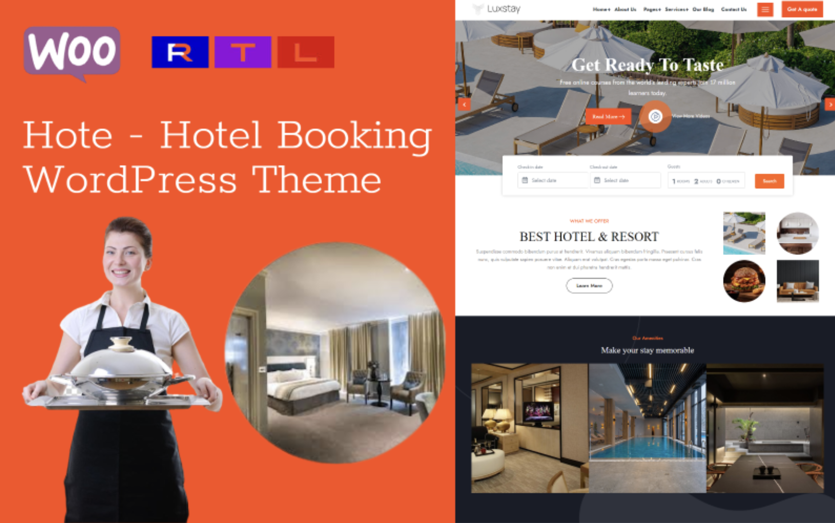 Hote - Hotel Booking WordPress Theme