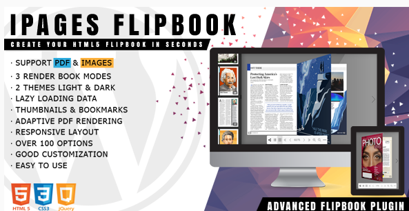 iPages – FlipBook Image & PDF Viewer for WordPress