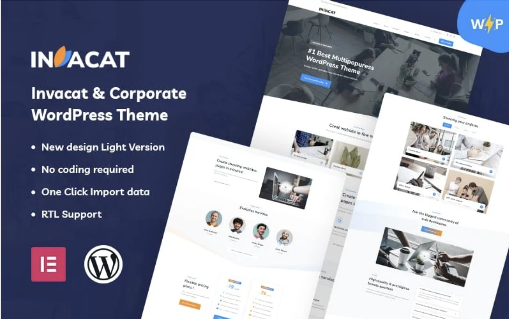 Invacat - Corporate WordPress Theme