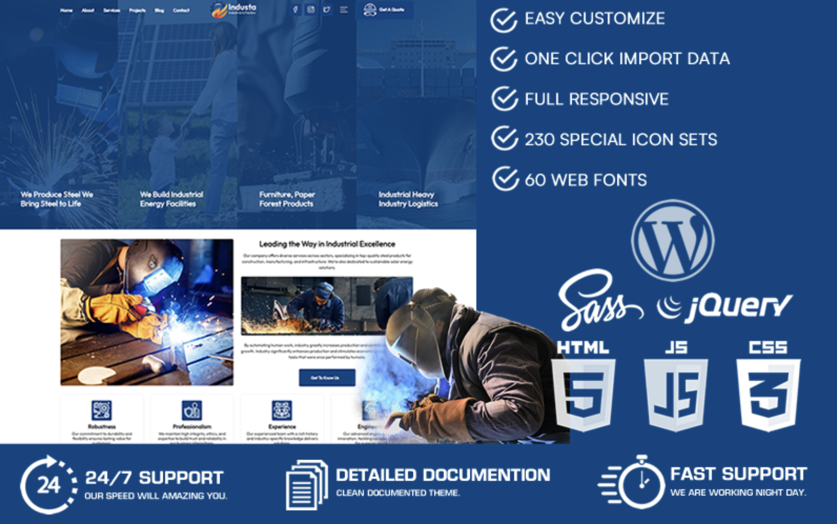 Industa - Industrial & Factory WordPress Theme