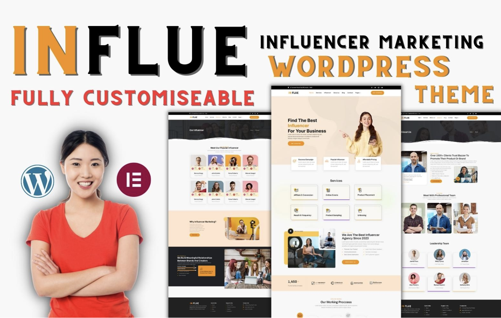 Influe - A Premium WordPress Theme For Influence Marketing – SEO & Digital Agency