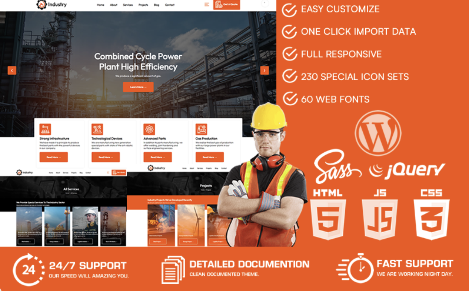Industry - Factory & Industry WordPress Theme