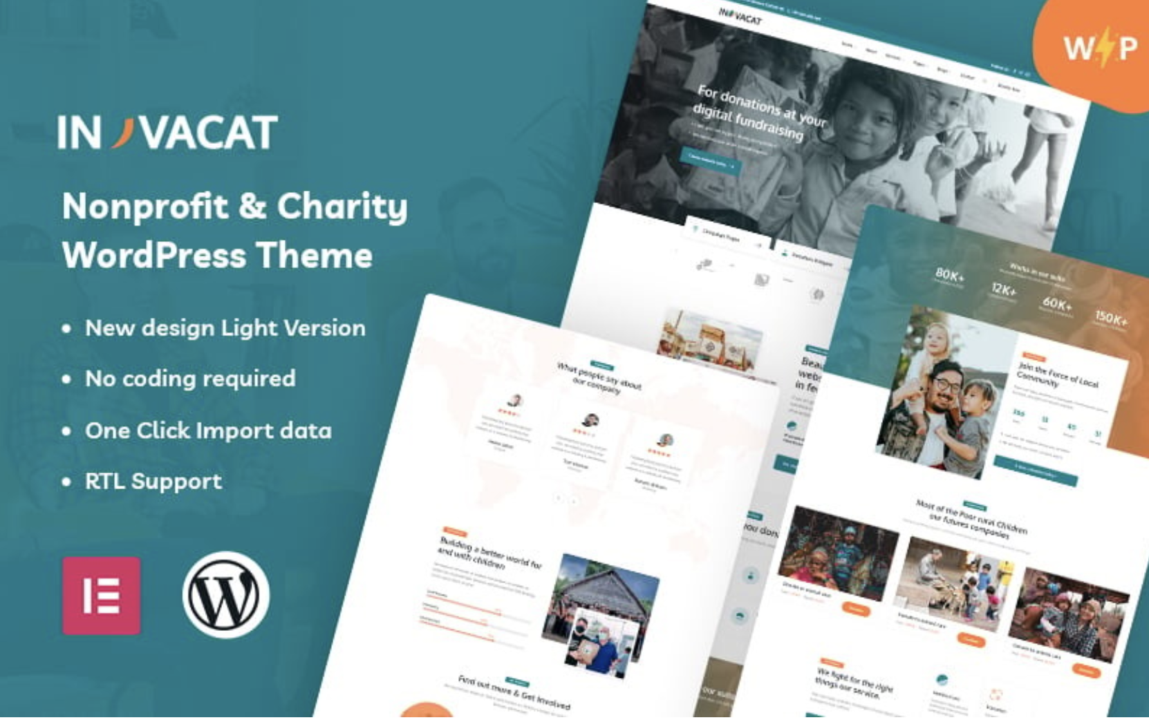 Invacat - Nonprofit & Charity Responsive WordPress