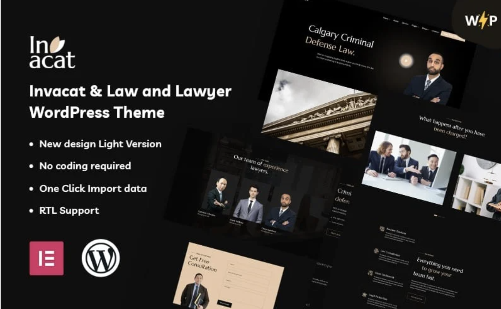Invacat - Law and Lawyer WordPress Theme