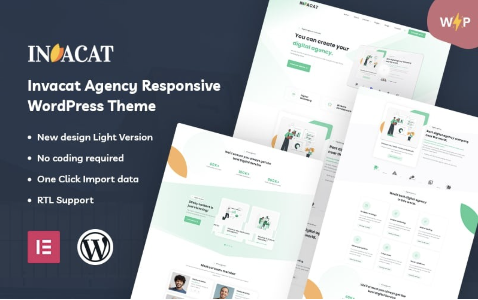 Invacat - Agency WordPress Theme