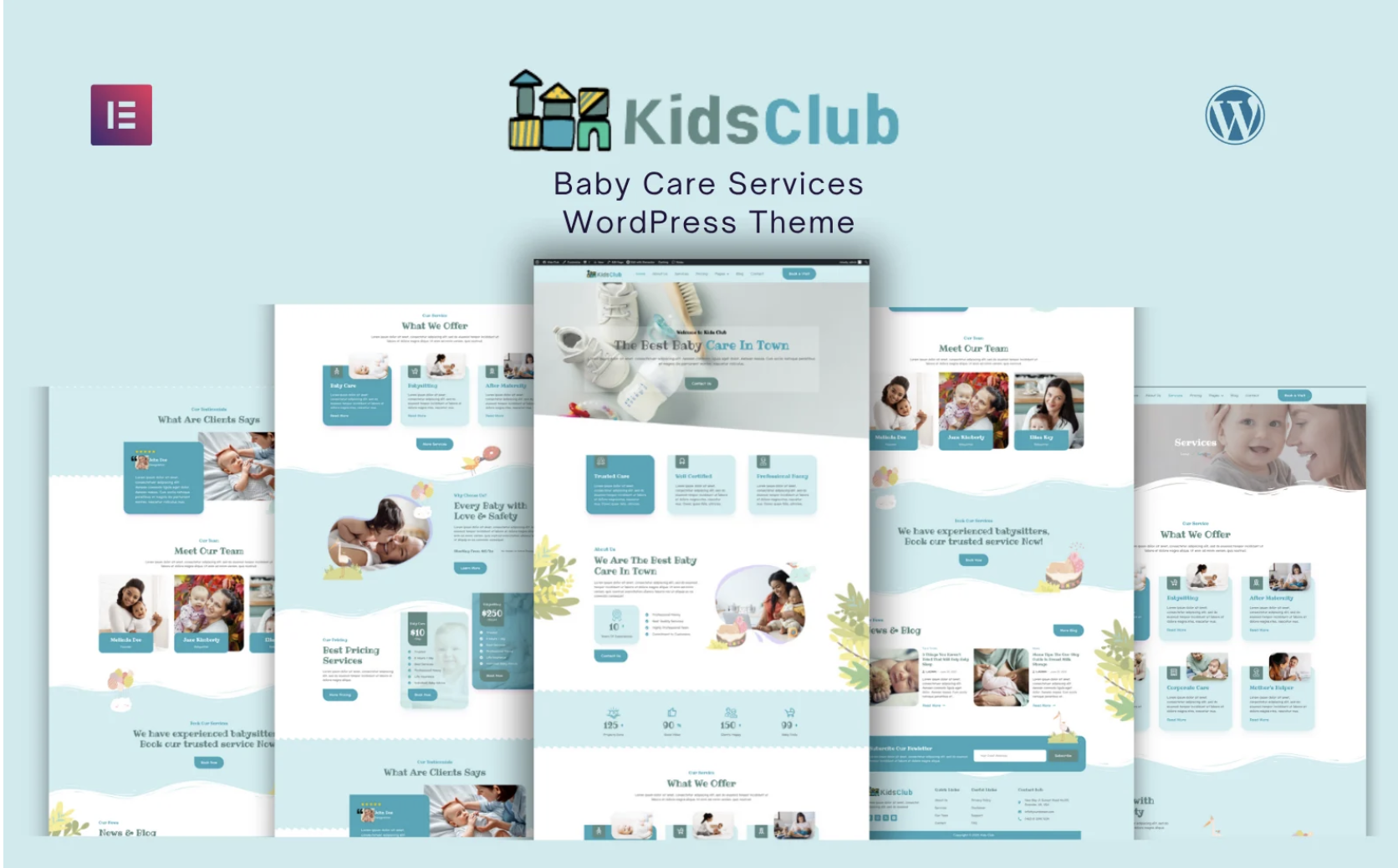 Kids Club - Baby Care Services WordPress Theme