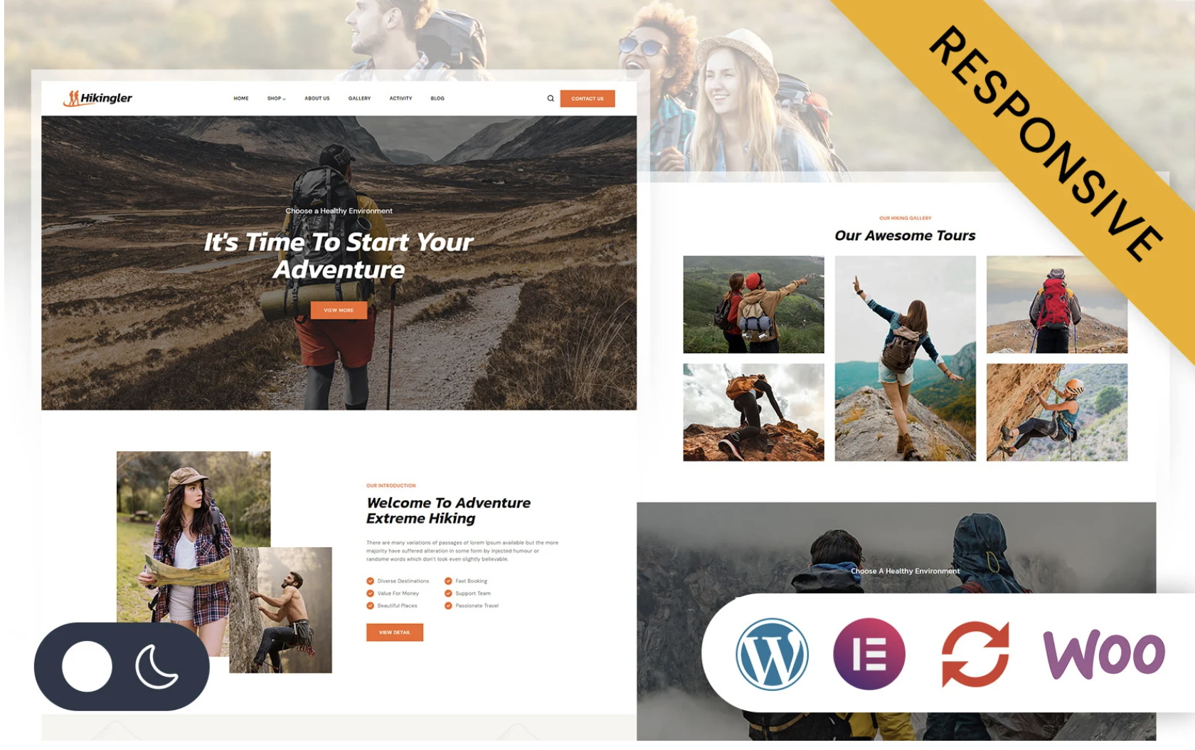 Hikingler - Hiking, Camping & Adventure Elementor WordPress Responsive Theme