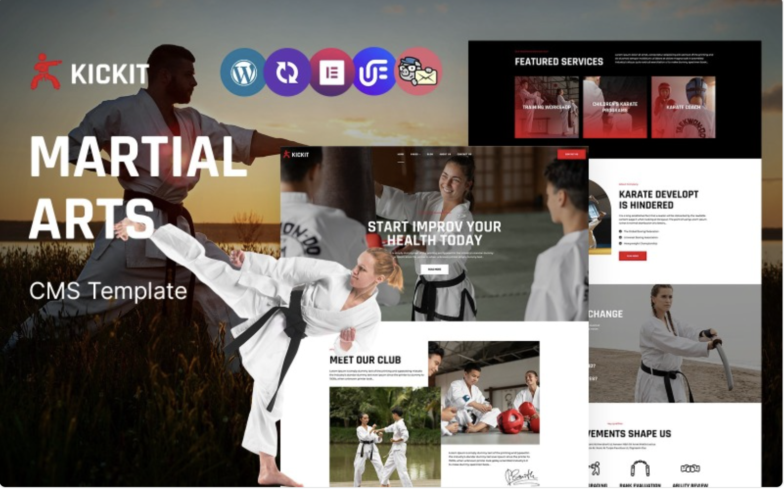 KickIt - Martial Arts School and Club Multipurpose Responsive WordPress Theme