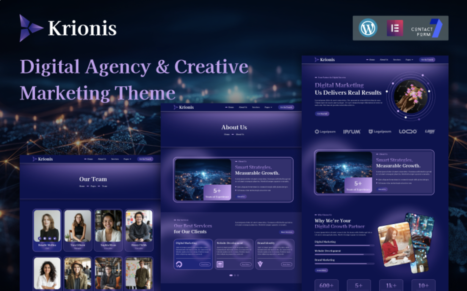 Krionis – Digital Agency & Creative Marketing Theme WordPress Theme