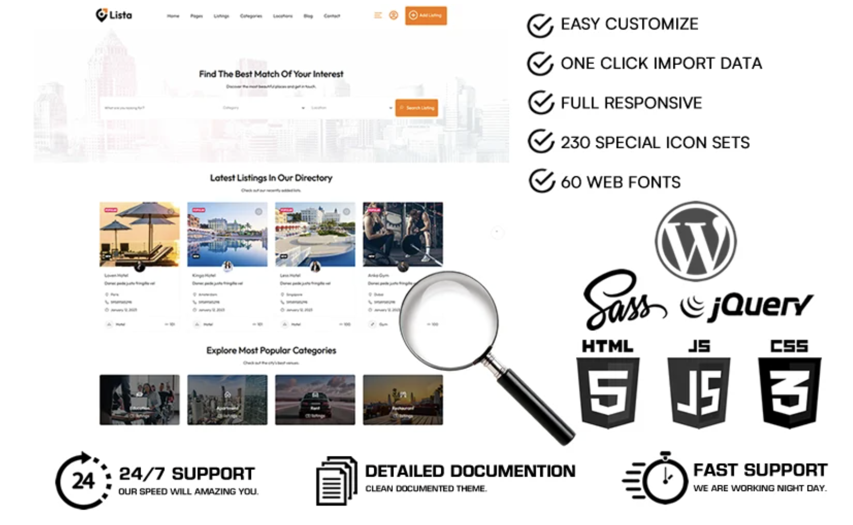 Lista - Directory & Listing WordPress Theme