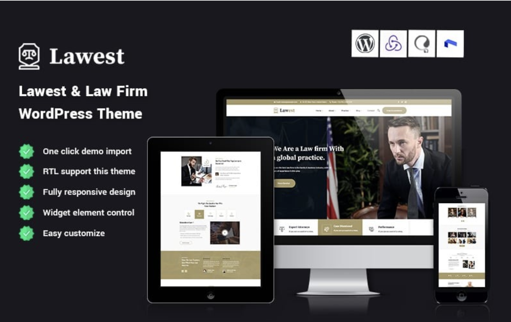 Lawen - Lawyer & Law Firm WordPress Theme