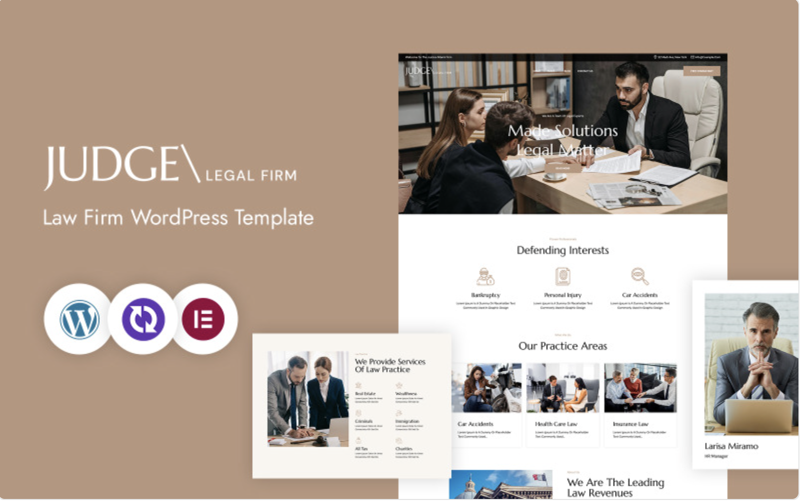 Judge – Law Firm And Lawyer Attorney WordPress Theme WordPress CMS Elementor Template