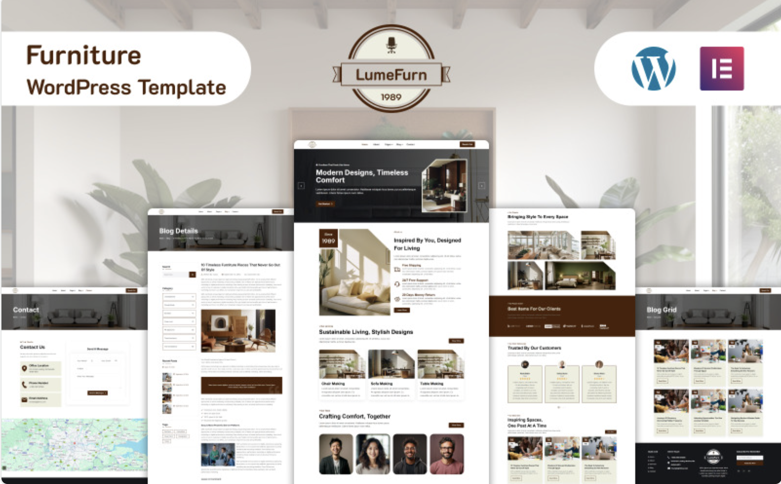 LumeFurn – Modern and Minimalist Furniture WordPress Theme