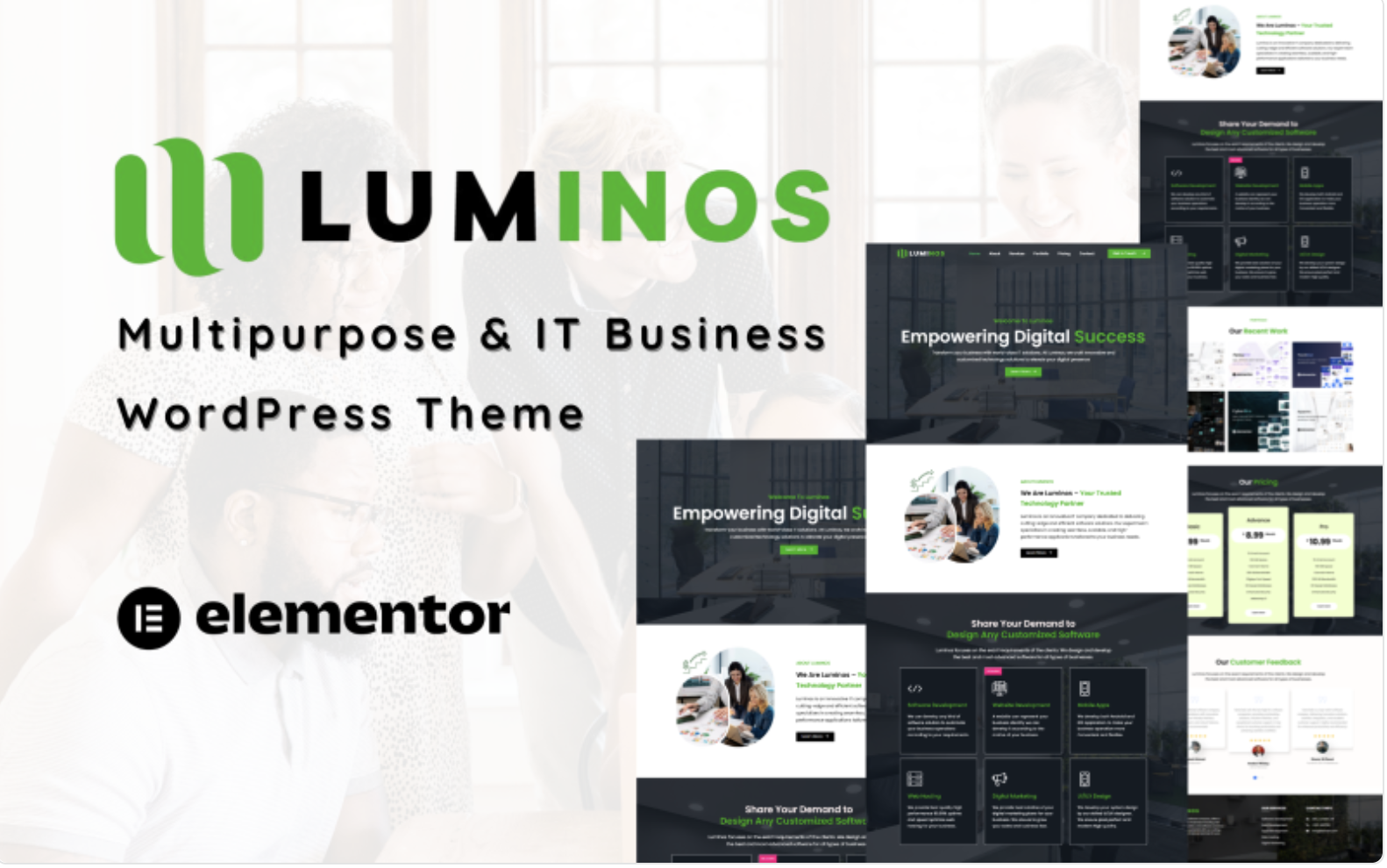 Luminos - Multipurpose IT & Business WordPress Theme One Page