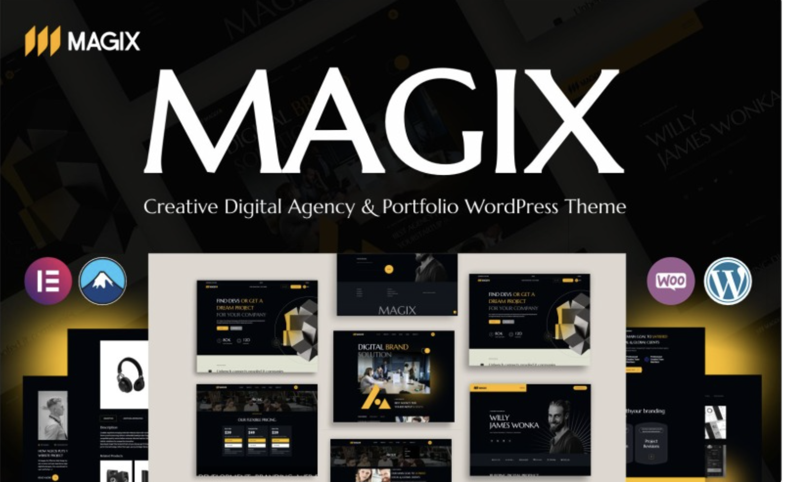Magix – Creative Digital Agency & Portfolio WordPress Theme